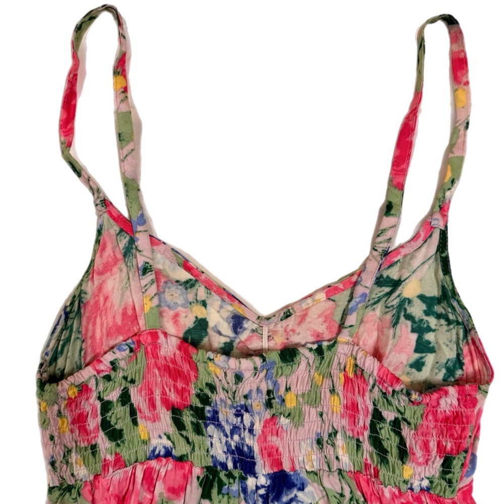 H&M DIVIDED | Floral Spaghetti Strap Long Maxi Dress | Size 4 | Y2K - Picture 3 of 4